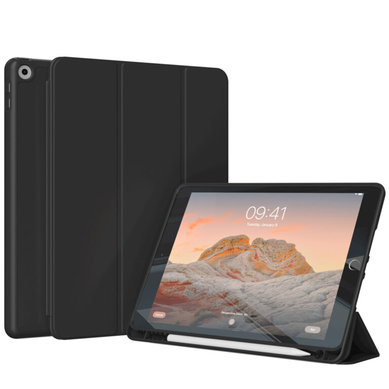 Accezz Smart Silicone Bookcase Apple iPad 6 (2018) 9.7 inch / iPad 5 (2017) 9.7 inch - Zwart - Afbeelding 4