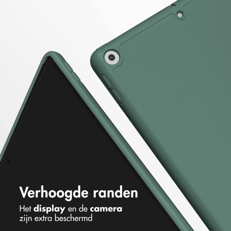 Accezz Smart Silicone Bookcase Apple iPad 6 (2018) 9.7 inch / iPad 5 (2017) 9.7 inch - Donkergroen - Afbeelding 8