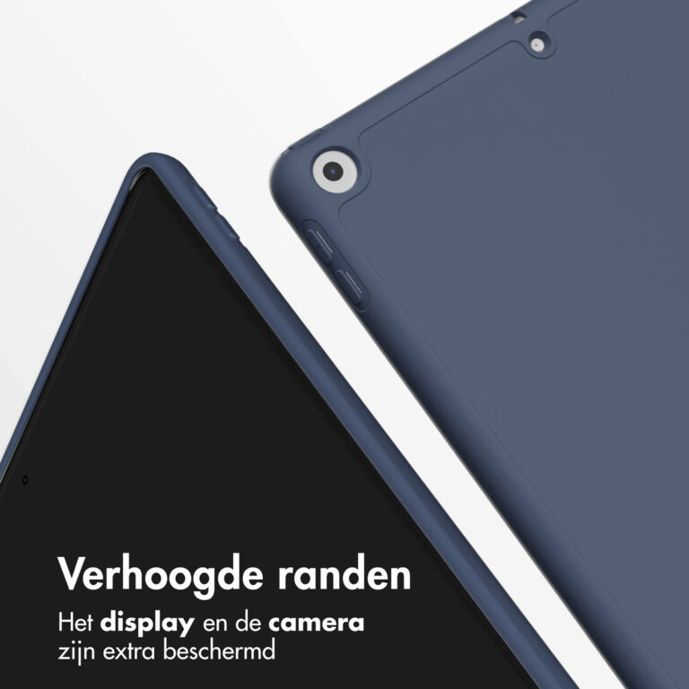 Accezz Smart Silicone Bookcase Apple iPad 9 (2021) 10.2 inch / iPad 8 (2020) 10.2 inch / iPad 7 (2019) 10.2 inch - Donkerblauw - Afbeelding 8