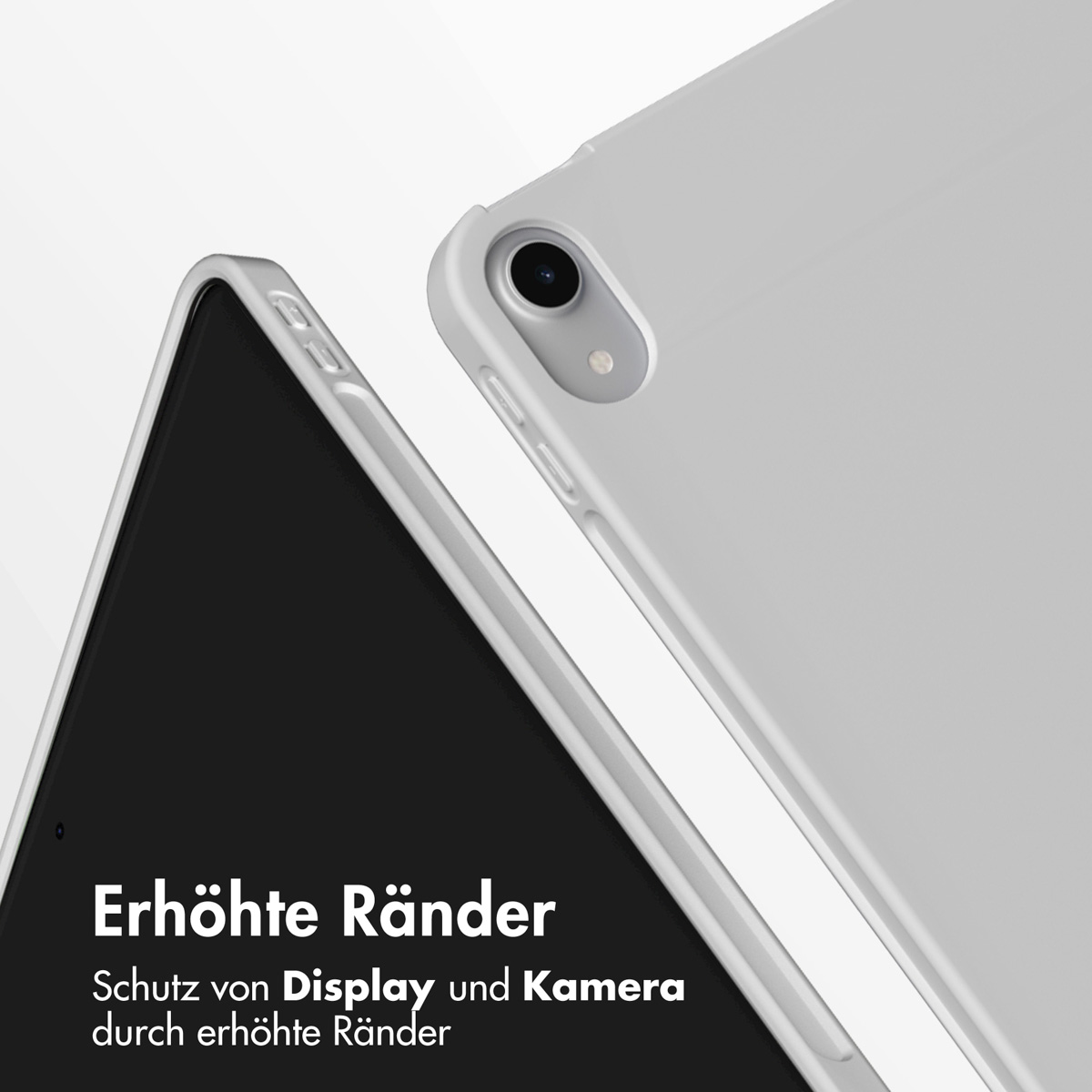 Accezz Smart Silicone Bookcase Apple iPad Air 11 inch (2025) M3 / (2024) M2 / Air 5 (2022) / Air 4 (2020) - Grijs - Afbeelding 10