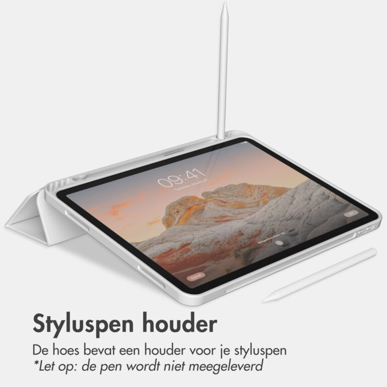Accezz Smart Silicone Bookcase Apple iPad Air 11 inch (2025) M3 / (2024) M2 / Air 5 (2022) / Air 4 (2020) - Grijs - Afbeelding 7