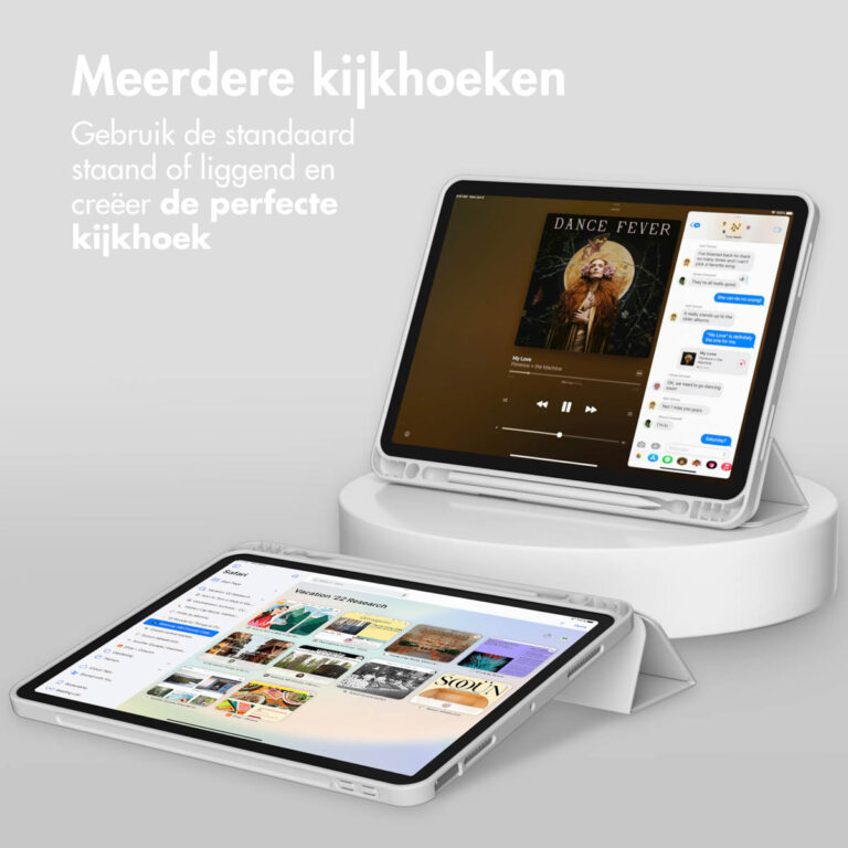 Accezz Smart Silicone Bookcase Apple iPad Air 11 inch (2025) M3 / (2024) M2 / Air 5 (2022) / Air 4 (2020) - Grijs - Afbeelding 6