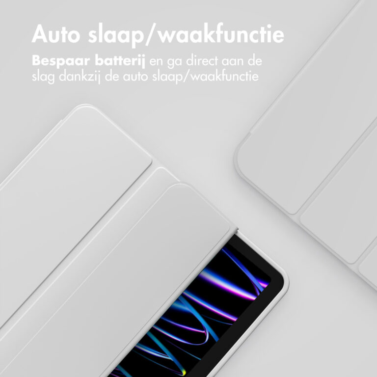 Accezz Smart Silicone Bookcase Apple iPad Air 11 inch (2025) M3 / (2024) M2 / Air 5 (2022) / Air 4 (2020) - Grijs - Afbeelding 5