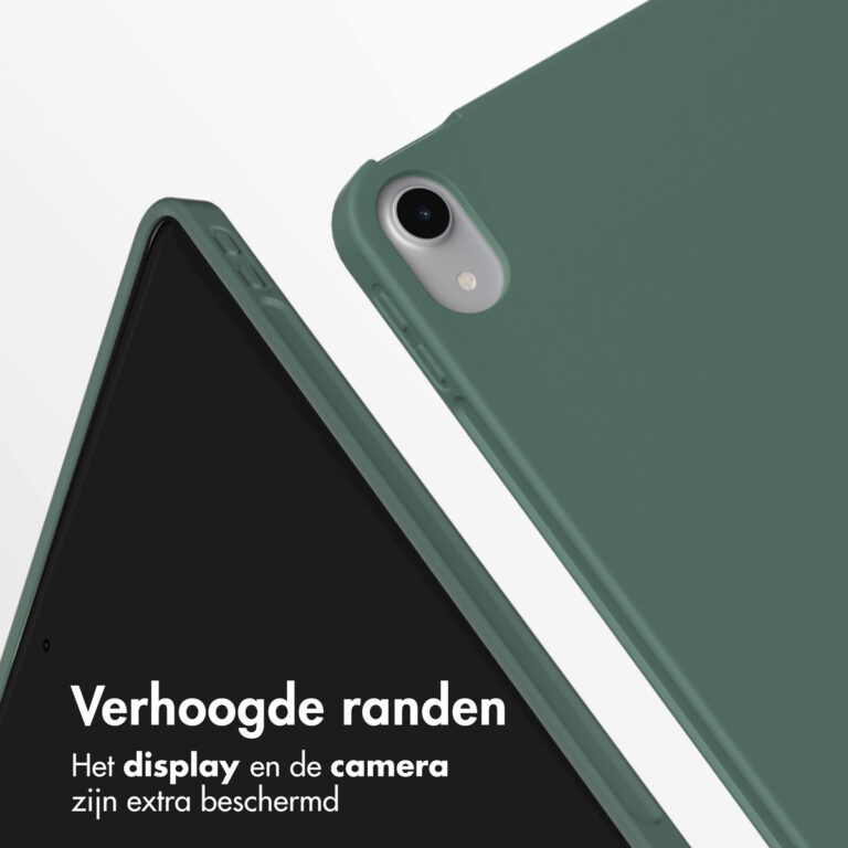 Accezz Smart Silicone Bookcase Apple iPad Air 11 inch (2025) M3 / (2024) M2 / Air 5 (2022) / Air 4 (2020) - Donkergroen - Afbeelding 8
