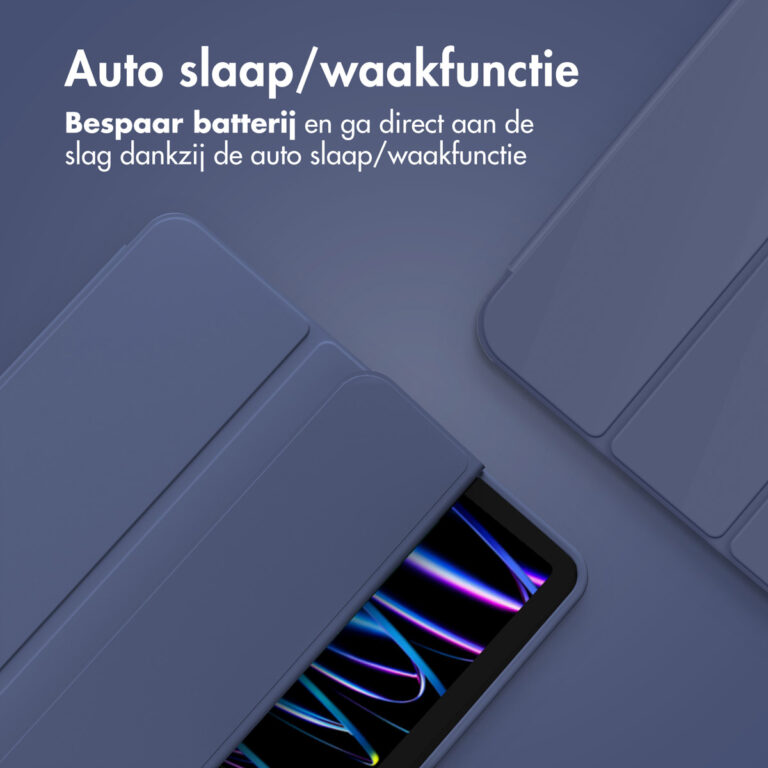 Accezz Smart Silicone Bookcase Apple iPad Air 11 inch (2025) M3 / (2024) M2 / Air 5 (2022) / Air 4 (2020) - Donkerblauw - Afbeelding 5