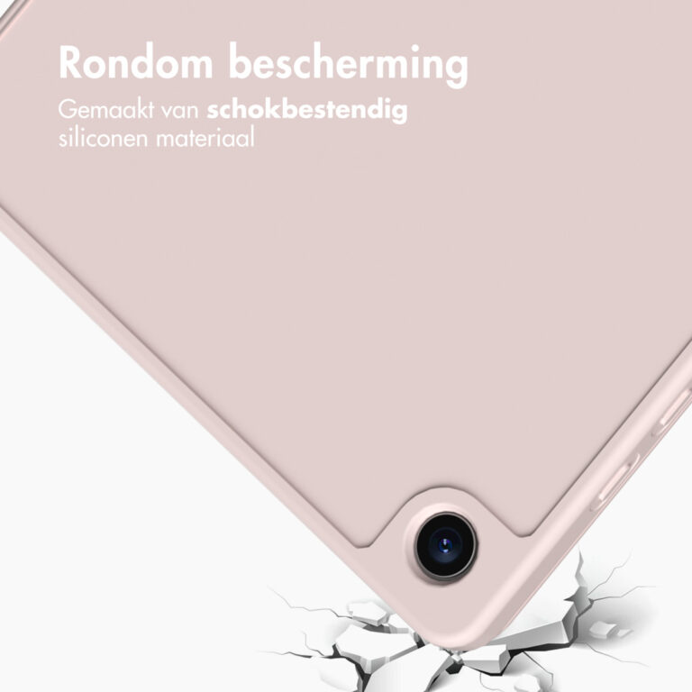 Accezz Smart Silicone Bookcase Samsung Galaxy Tab A9 Plus - Roze - Afbeelding 8