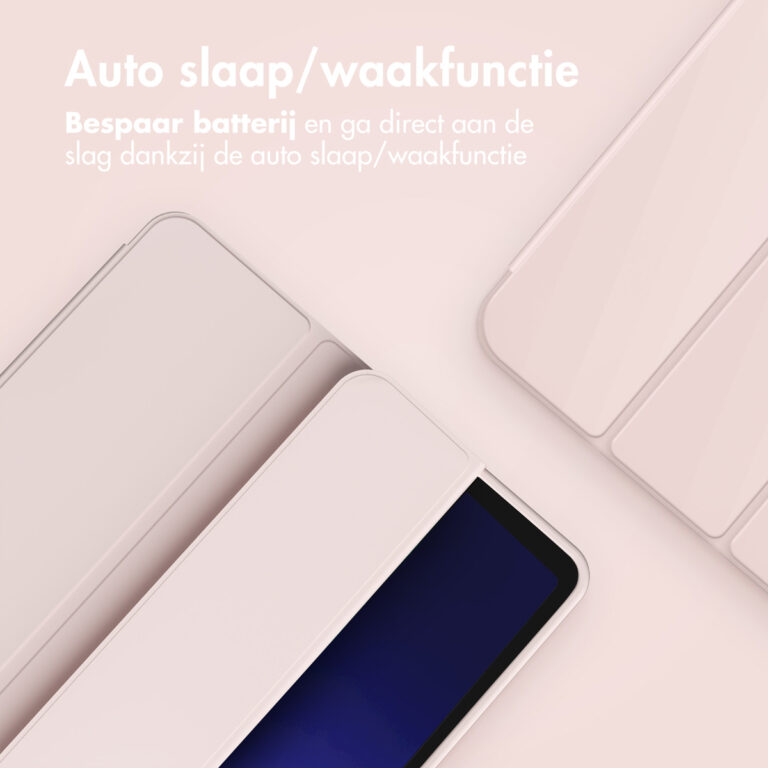 Accezz Smart Silicone Bookcase Samsung Galaxy Tab A9 Plus - Roze - Afbeelding 5