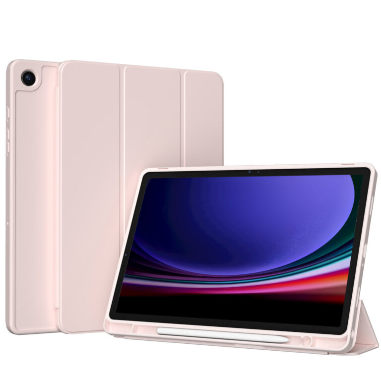 Accezz Smart Silicone Bookcase Samsung Galaxy Tab A9 Plus - Roze - Afbeelding 10