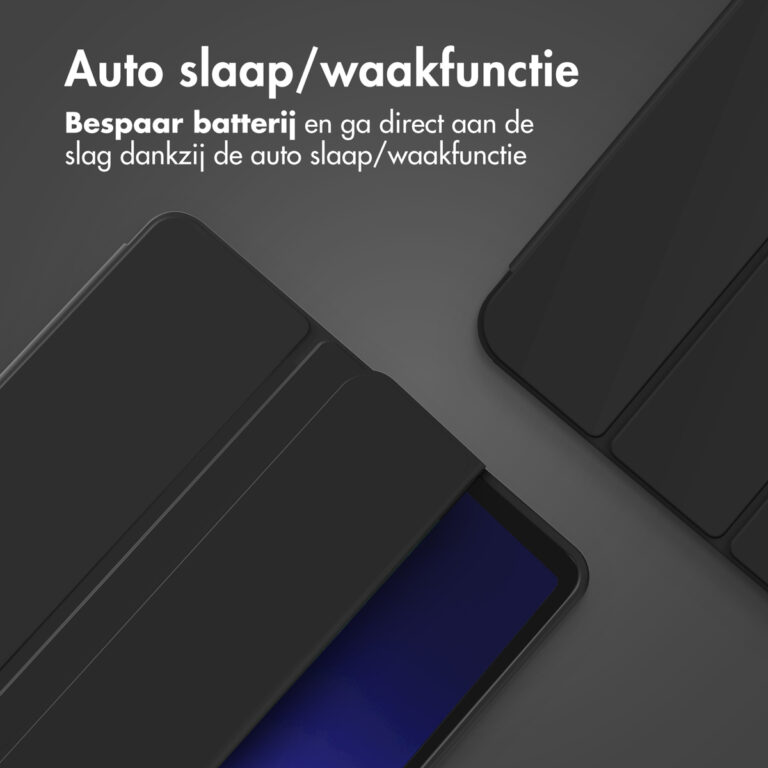Accezz Smart Silicone Bookcase Samsung Galaxy Tab A9 Plus - Zwart - Afbeelding 5