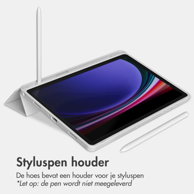 Accezz Smart Silicone Bookcase Samsung Galaxy Tab A9 Plus - Grijs - Afbeelding 7