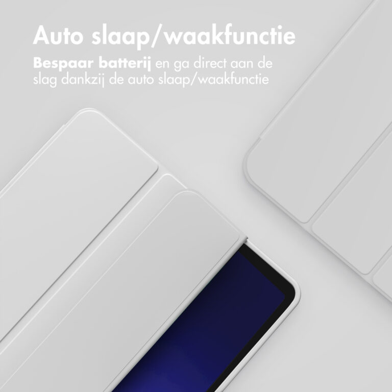 Accezz Smart Silicone Bookcase Samsung Galaxy Tab A9 Plus - Grijs - Afbeelding 5