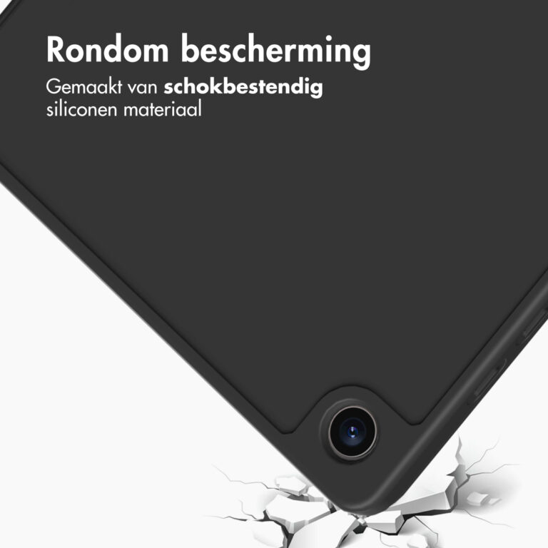 Accezz Smart Silicone Bookcase Samsung Galaxy Tab A9 8.7 inch - Zwart - Afbeelding 9