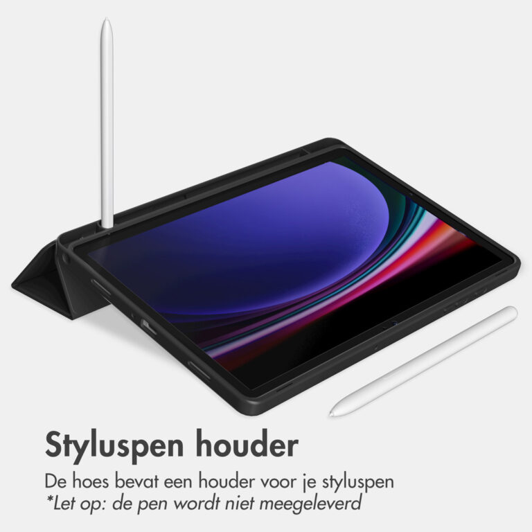 Accezz Smart Silicone Bookcase Samsung Galaxy Tab A9 8.7 inch - Zwart - Afbeelding 7