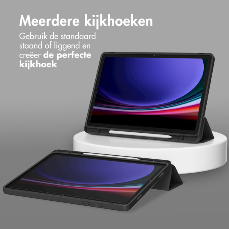 Accezz Smart Silicone Bookcase Samsung Galaxy Tab A9 8.7 inch - Zwart - Afbeelding 6