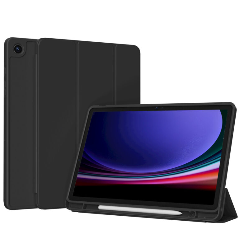 Accezz Smart Silicone Bookcase Samsung Galaxy Tab A9 8.7 inch - Zwart - Afbeelding 10