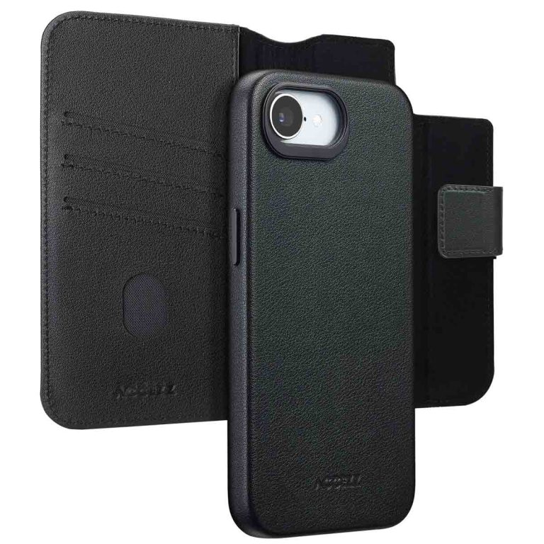 Accezz Leather Bookcase 2-in-1 met MagSafe Apple iPhone 16e - Onyx Black - Afbeelding 10