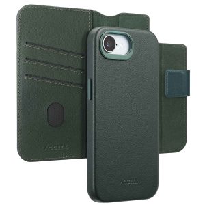 Accezz Leather Bookcase 2-in-1 met MagSafe Apple iPhone 16e - Cedar Green