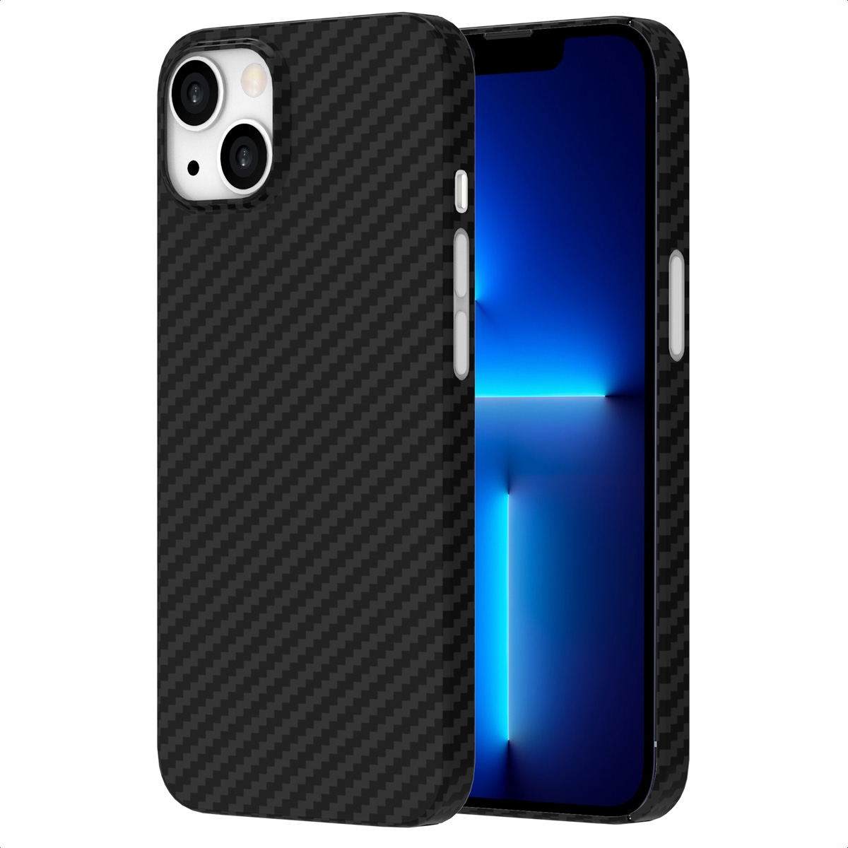 Accezz MagSafe Kevlar Backcover Apple iPhone 13 – Zwart