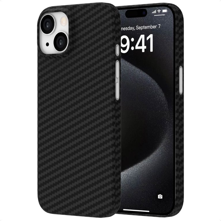 Accezz MagSafe Kevlar Backcover Apple iPhone 15 - Zwart - Afbeelding 10