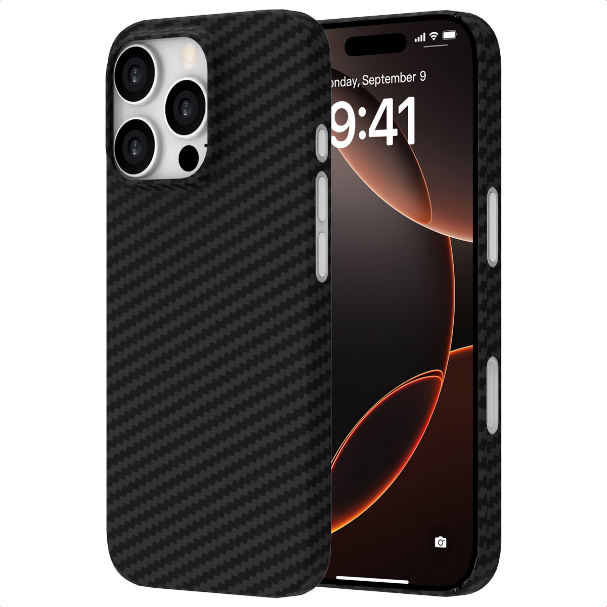 Accezz MagSafe Kevlar Backcover Apple iPhone 16 Pro – Zwart