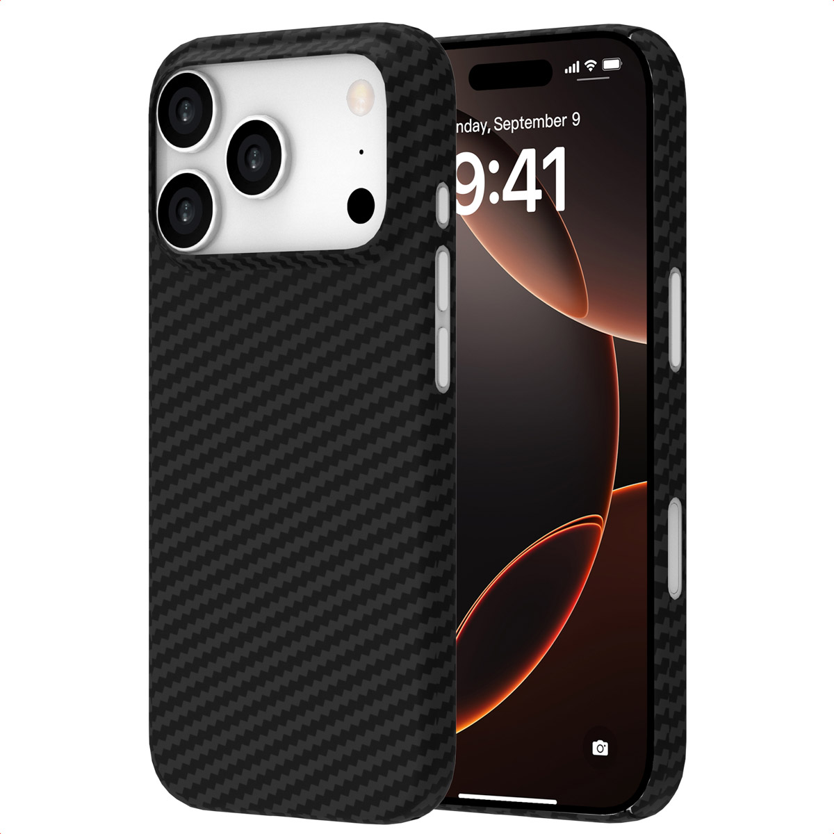 Accezz MagSafe Kevlar Backcover Apple iPhone 17 Pro – Zwart