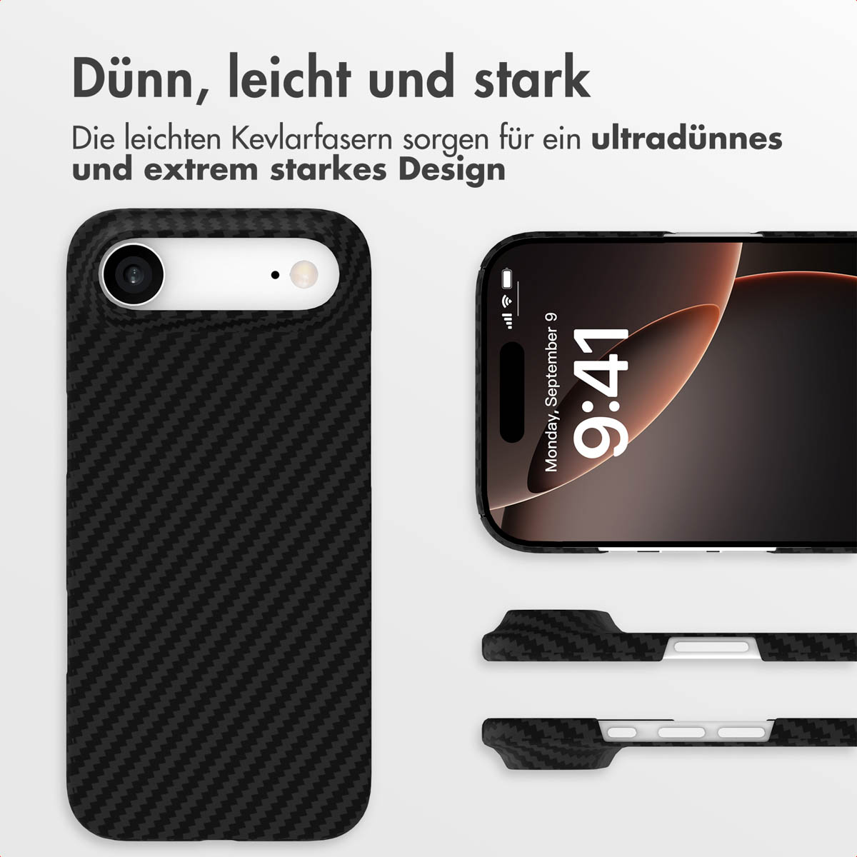 Accezz MagSafe Kevlar Backcover Apple iPhone Air - Zwart - Afbeelding 7