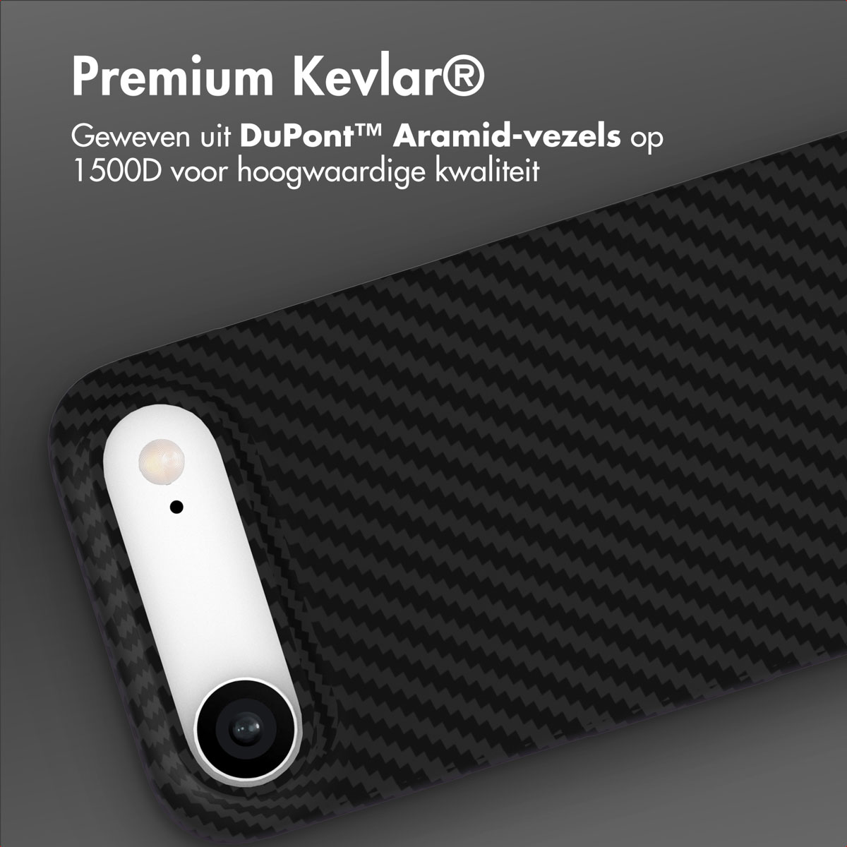 Accezz MagSafe Kevlar Backcover Apple iPhone Air - Zwart - Afbeelding 3