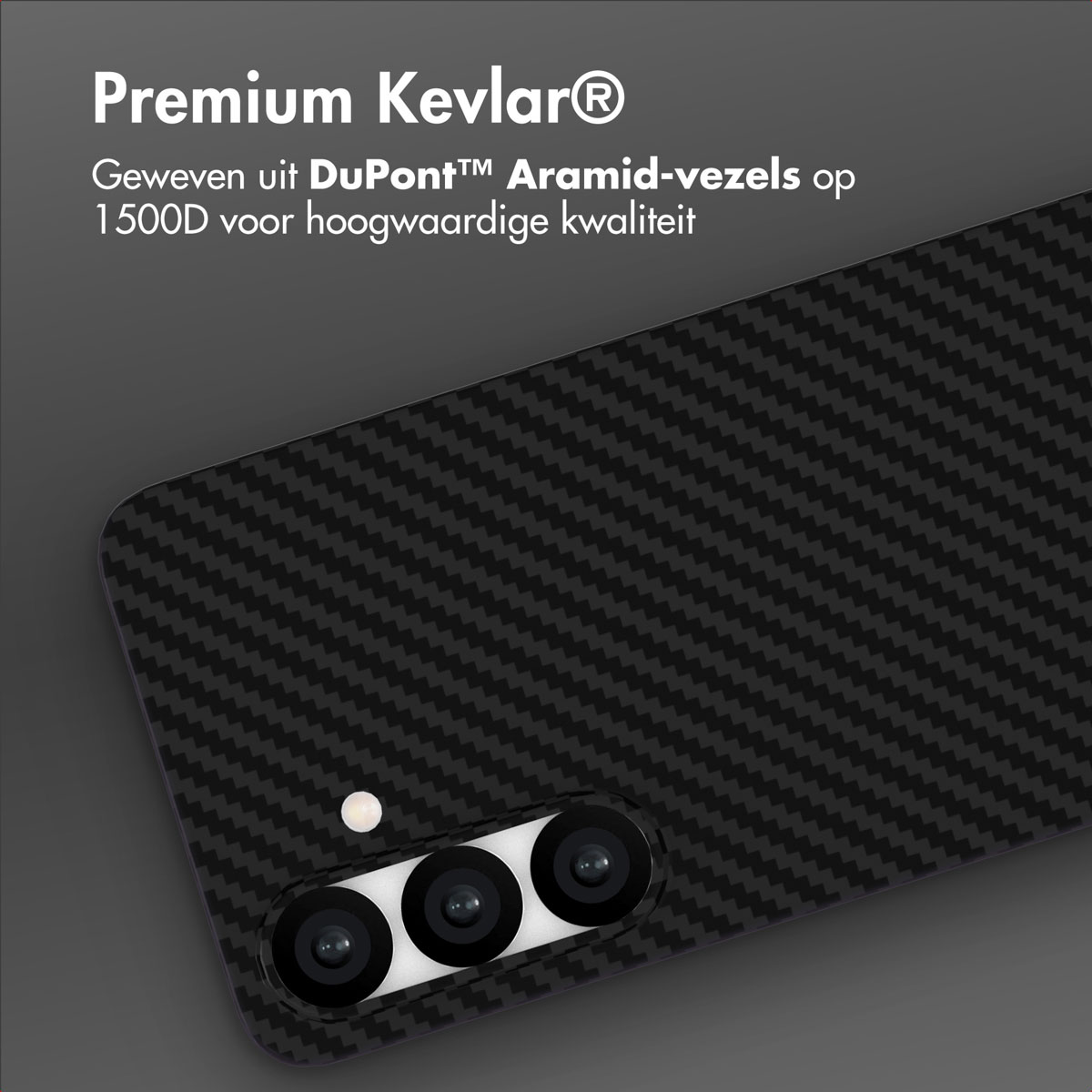 Accezz MagSafe Kevlar Backcover Samsung Galaxy S25 Plus - Zwart - Afbeelding 3