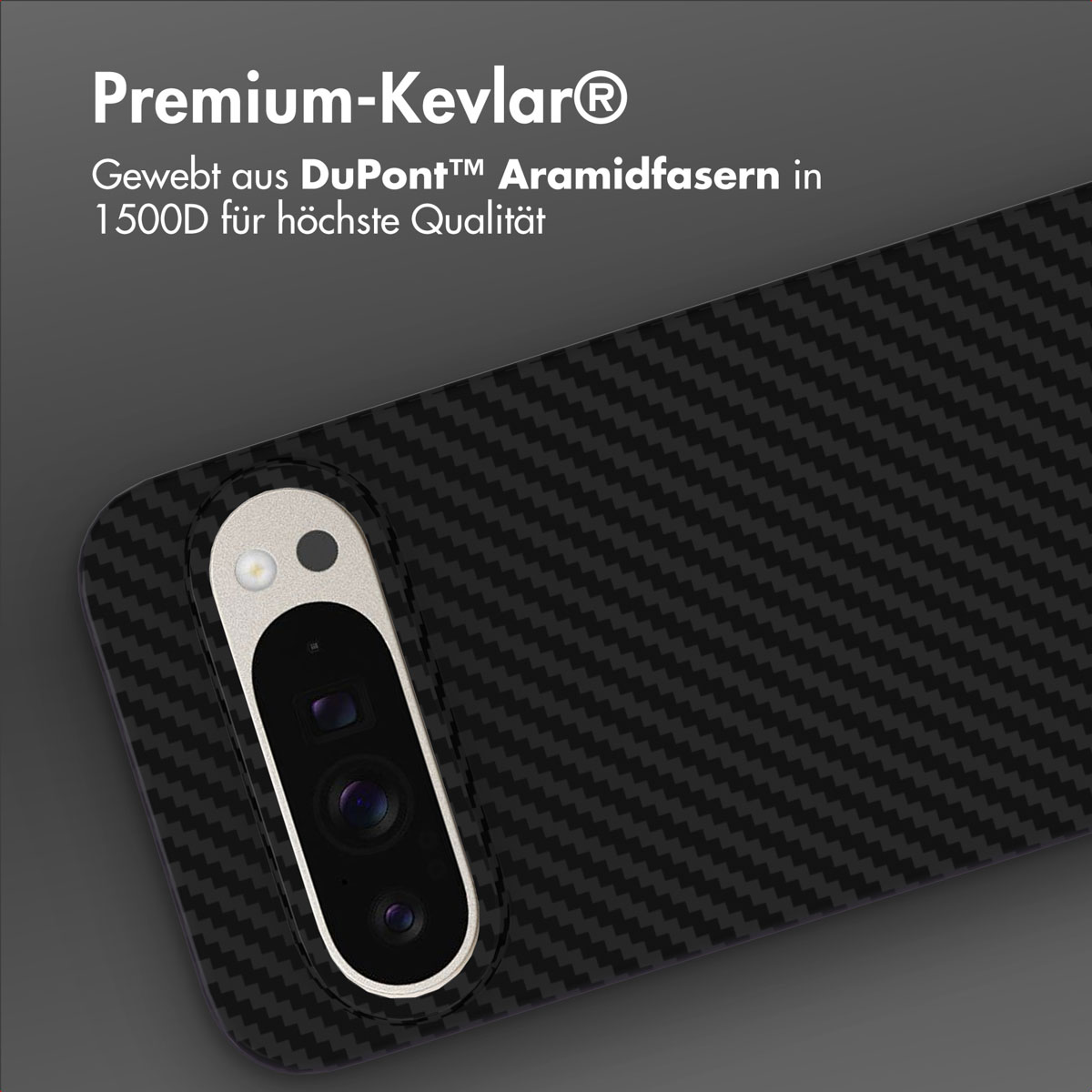 Accezz MagSafe Kevlar Backcover Google Pixel 9 / 9 Pro - Zwart - Afbeelding 6