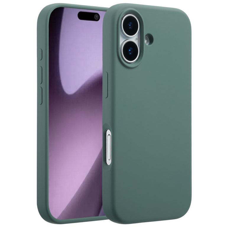 Accezz Liquid Silicone Backcover met MagSafe Apple iPhone 17 - Donkergroen - Afbeelding 7
