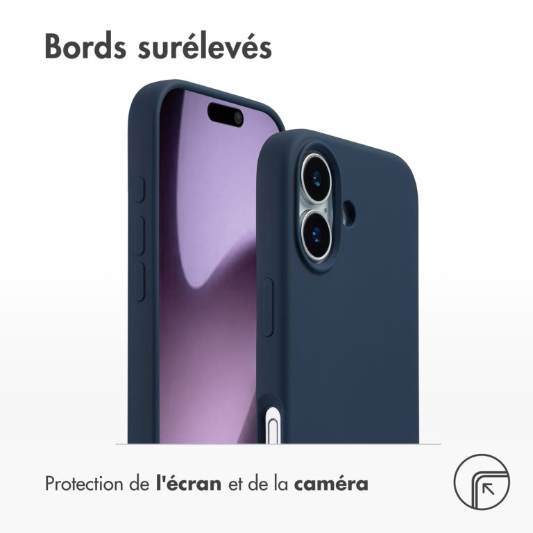 Accezz Liquid Silicone Backcover met MagSafe Apple iPhone 17 - Donkerblauw - Afbeelding 9