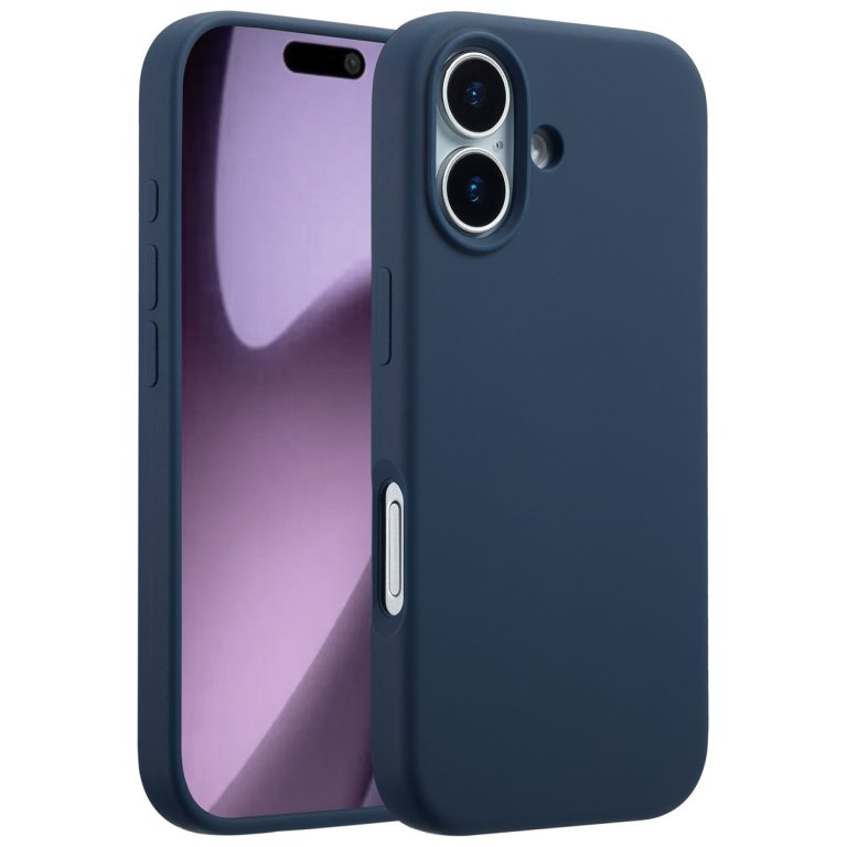 Accezz Liquid Silicone Backcover met MagSafe Apple iPhone 17 - Donkerblauw - Afbeelding 4