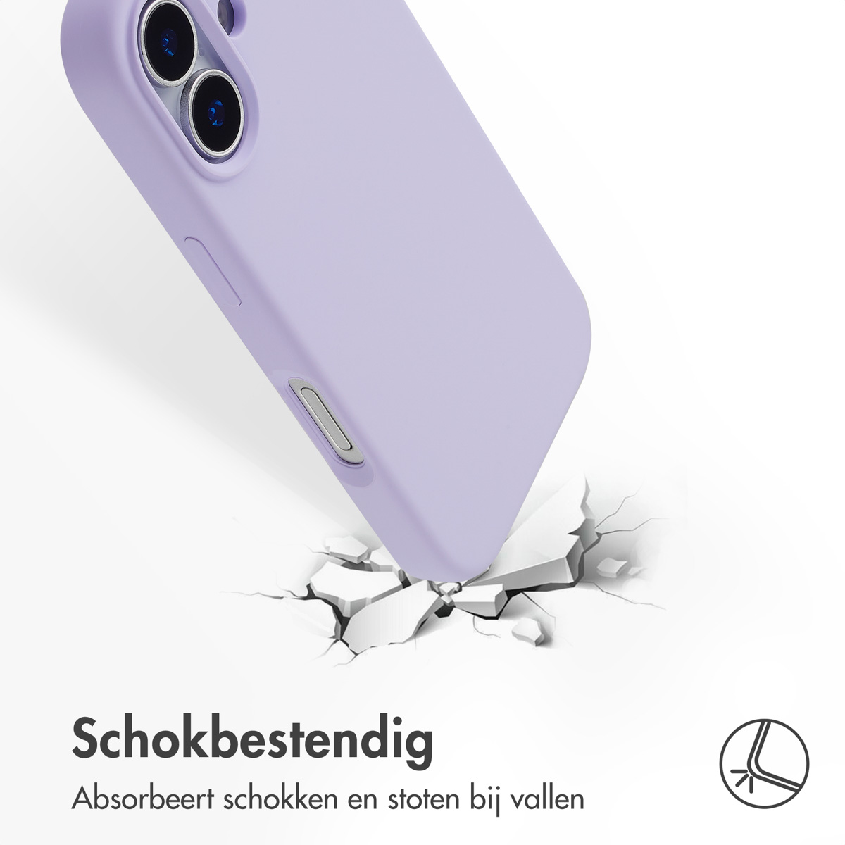 Accezz Liquid Silicone Backcover met MagSafe Apple iPhone 17 - Paars - Afbeelding 3