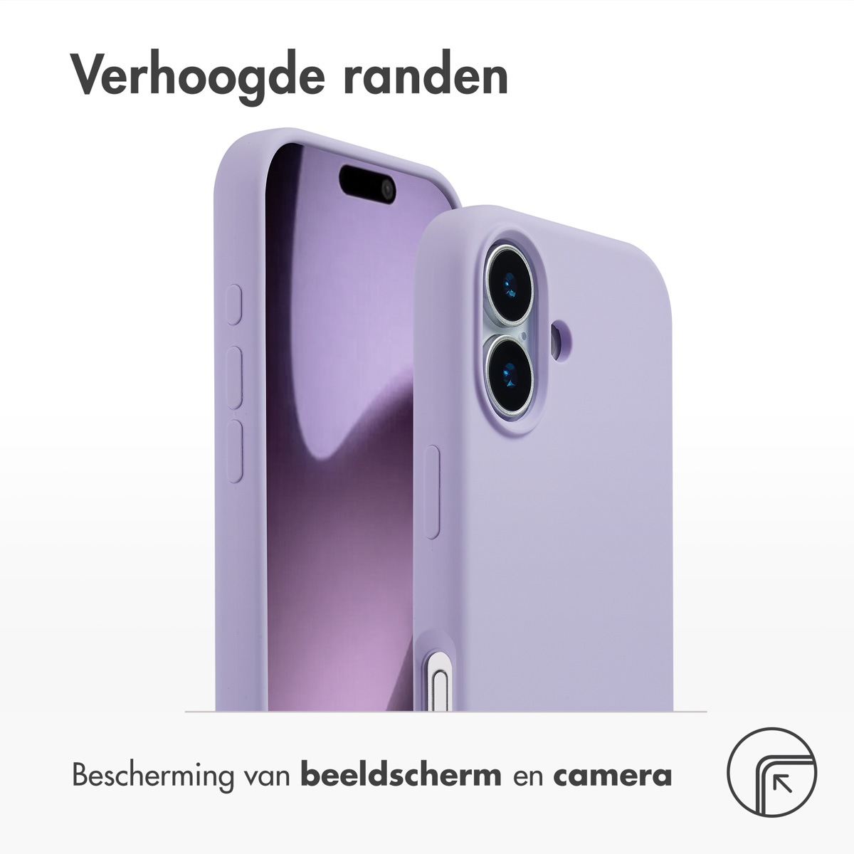 Accezz Liquid Silicone Backcover met MagSafe Apple iPhone 17 - Paars - Afbeelding 2