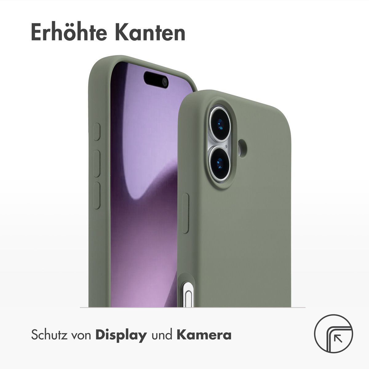 Accezz Liquid Silicone Backcover met MagSafe Apple iPhone 17 - Cooper Green - Afbeelding 8