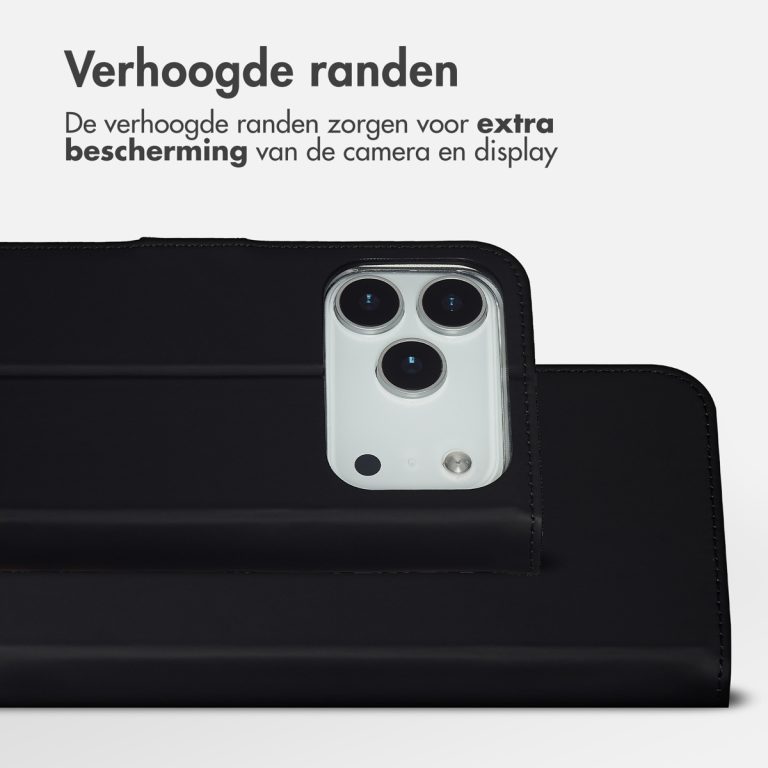 Accezz Wallet Softcase Bookcase Apple iPhone 17 Pro - Zwart - Afbeelding 2