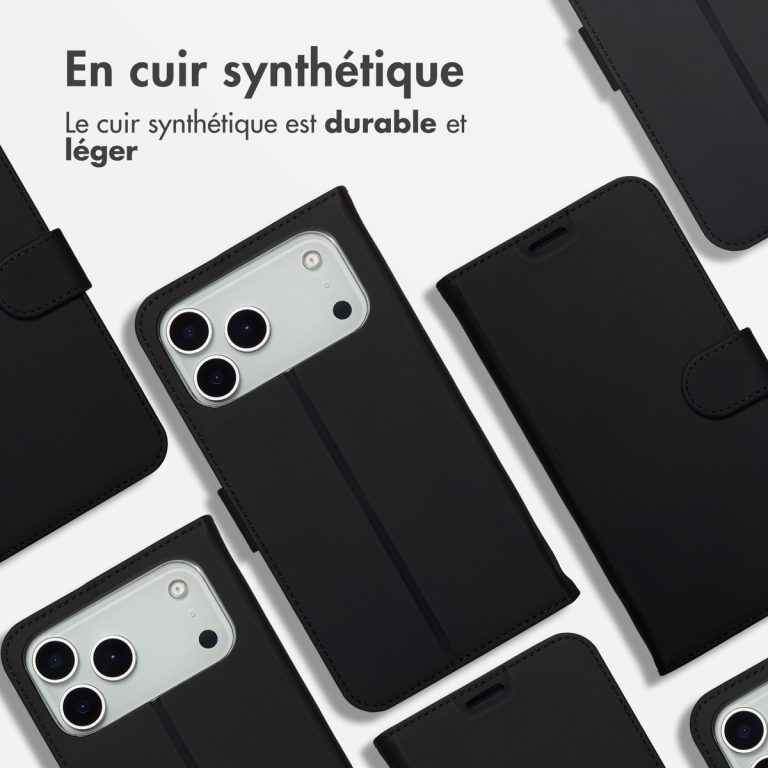 Accezz Wallet Softcase Bookcase Apple iPhone 17 Pro - Zwart - Afbeelding 3