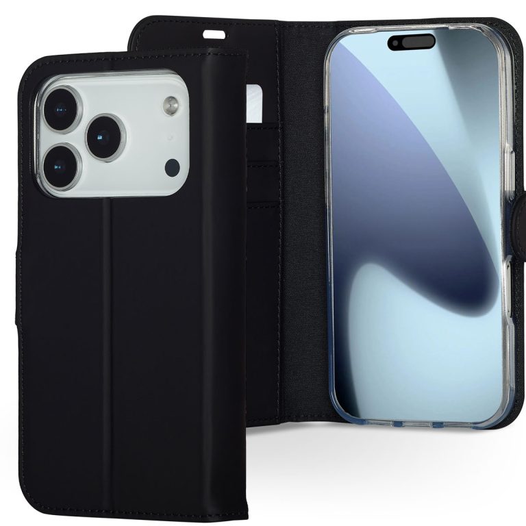 Accezz Wallet Softcase Bookcase Apple iPhone 17 Pro - Zwart - Afbeelding 8