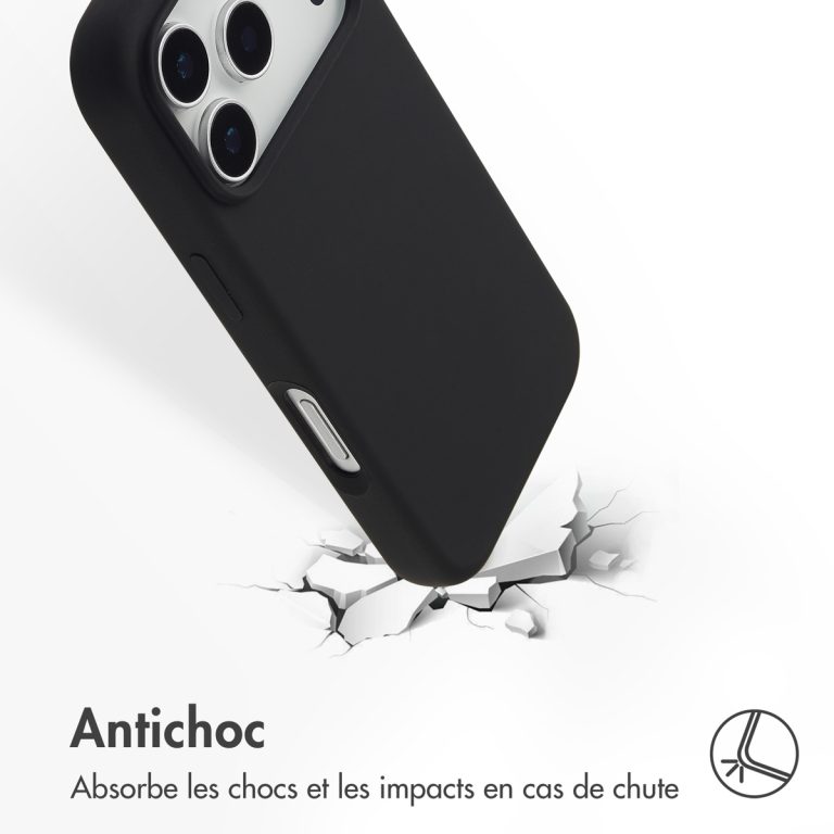 Accezz Liquid Silicone Backcover met MagSafe Apple iPhone 17 Pro - Zwart - Afbeelding 8