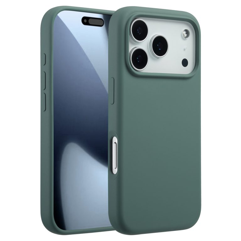 Accezz Liquid Silicone Backcover met MagSafe Apple iPhone 17 Pro - Donkergroen - Afbeelding 10