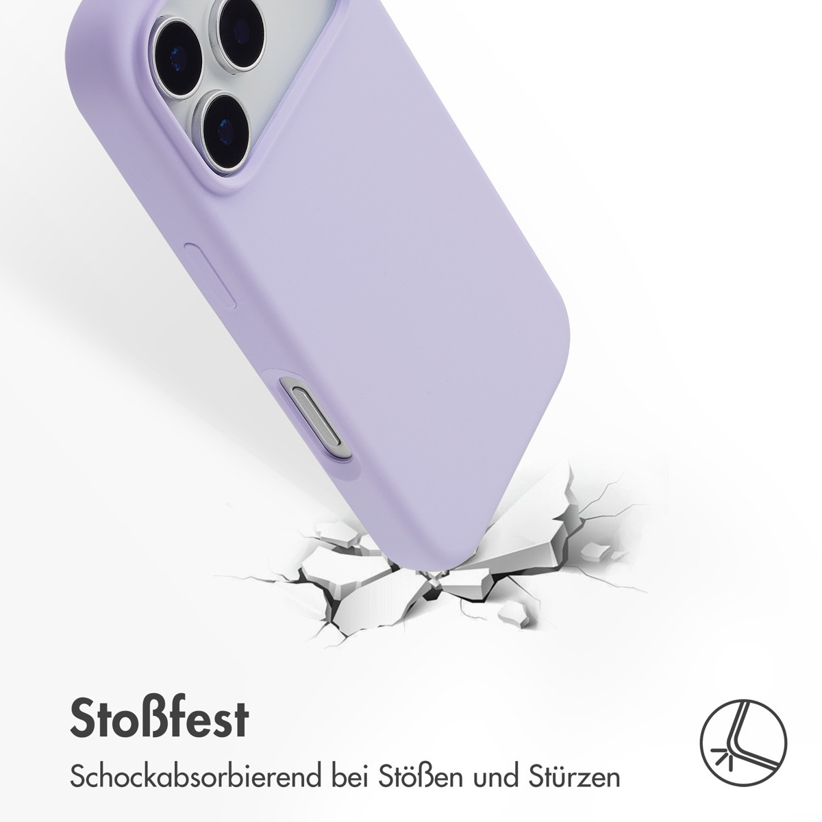 Accezz Liquid Silicone Backcover met MagSafe Apple iPhone 17 Pro - Paars - Afbeelding 8