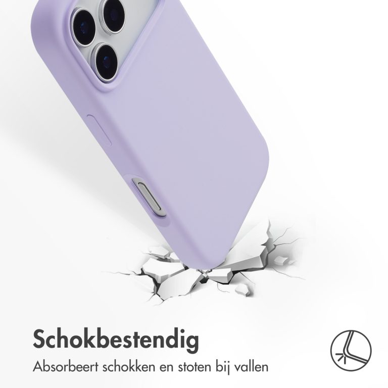 Accezz Liquid Silicone Backcover met MagSafe Apple iPhone 17 Pro - Paars - Afbeelding 6