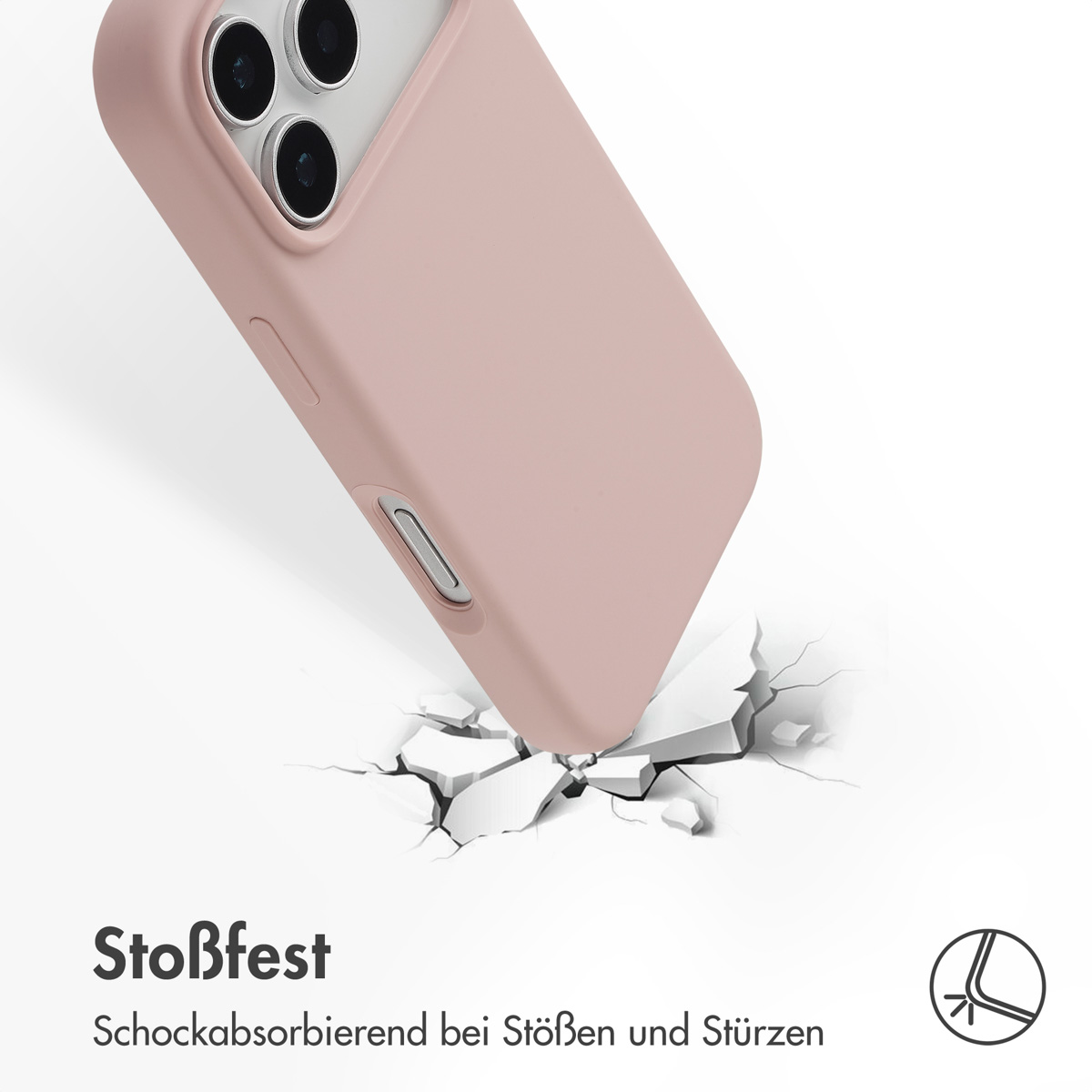 Accezz Liquid Silicone Backcover met MagSafe Apple iPhone 17 Pro - Roze - Afbeelding 9