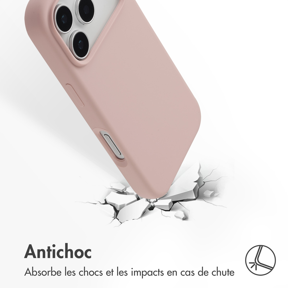 Accezz Liquid Silicone Backcover met MagSafe Apple iPhone 17 Pro - Roze - Afbeelding 6