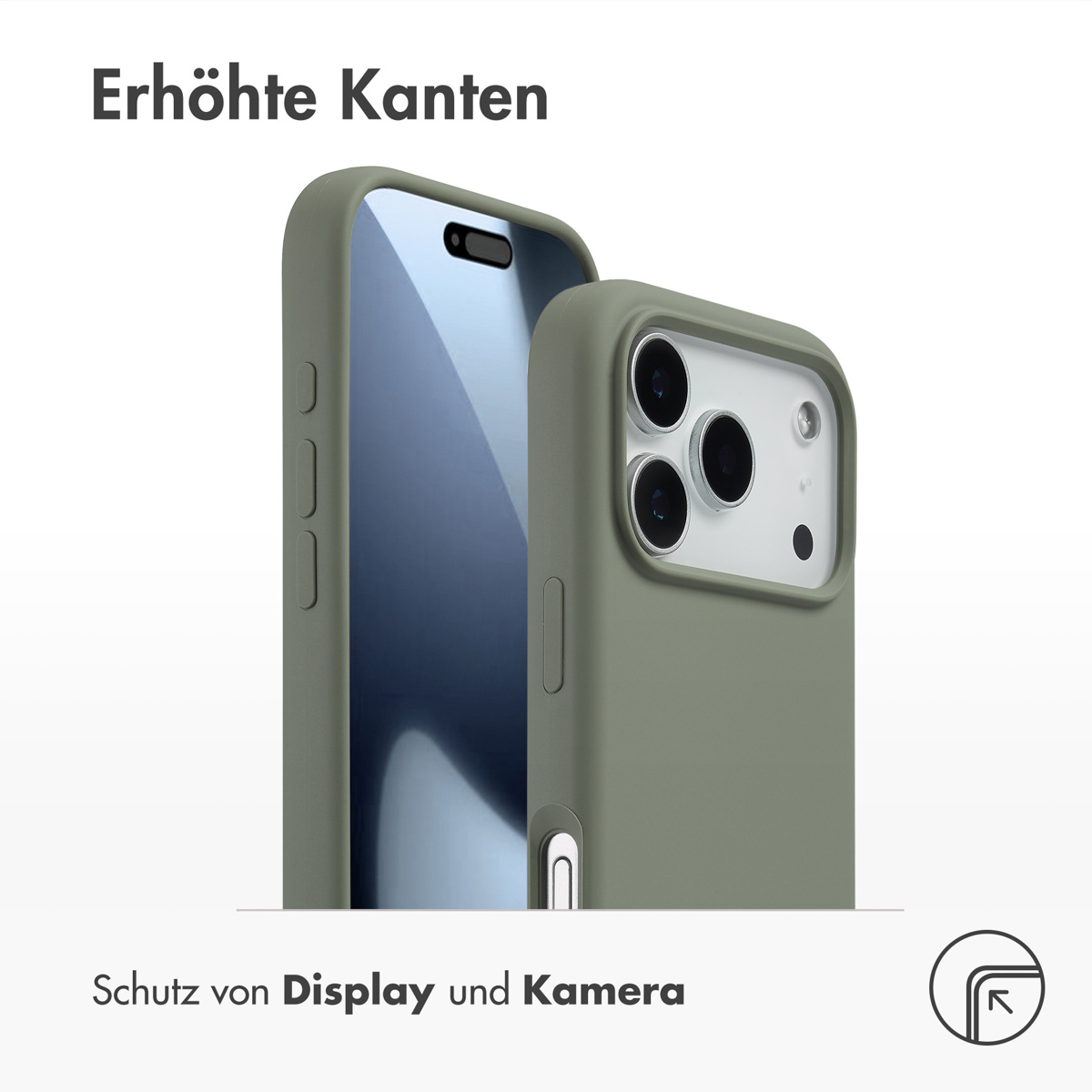 Accezz Liquid Silicone Backcover met MagSafe Apple iPhone 17 Pro - Cooper Green - Afbeelding 8