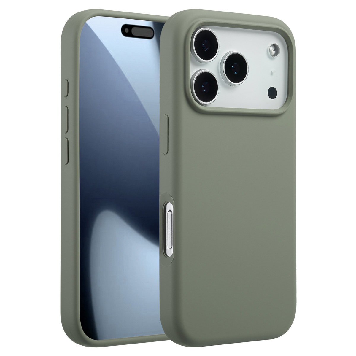 Accezz Liquid Silicone Backcover met MagSafe Apple iPhone 17 Pro - Cooper Green - Afbeelding 7