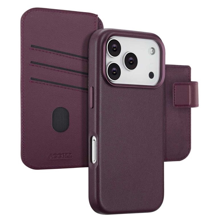 Accezz Leather Bookcase 2-in-1 met MagSafe Apple iPhone 17 Pro - Heath Purple - Afbeelding 8