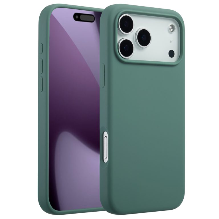 Accezz Liquid Silicone Backcover met MagSafe Apple iPhone 17 Pro Max - Donkergroen - Afbeelding 10