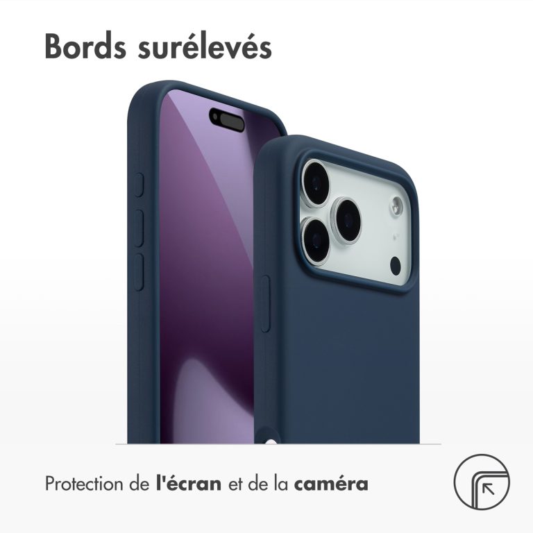 Accezz Liquid Silicone Backcover met MagSafe Apple iPhone 17 Pro Max - Donkerblauw - Afbeelding 8