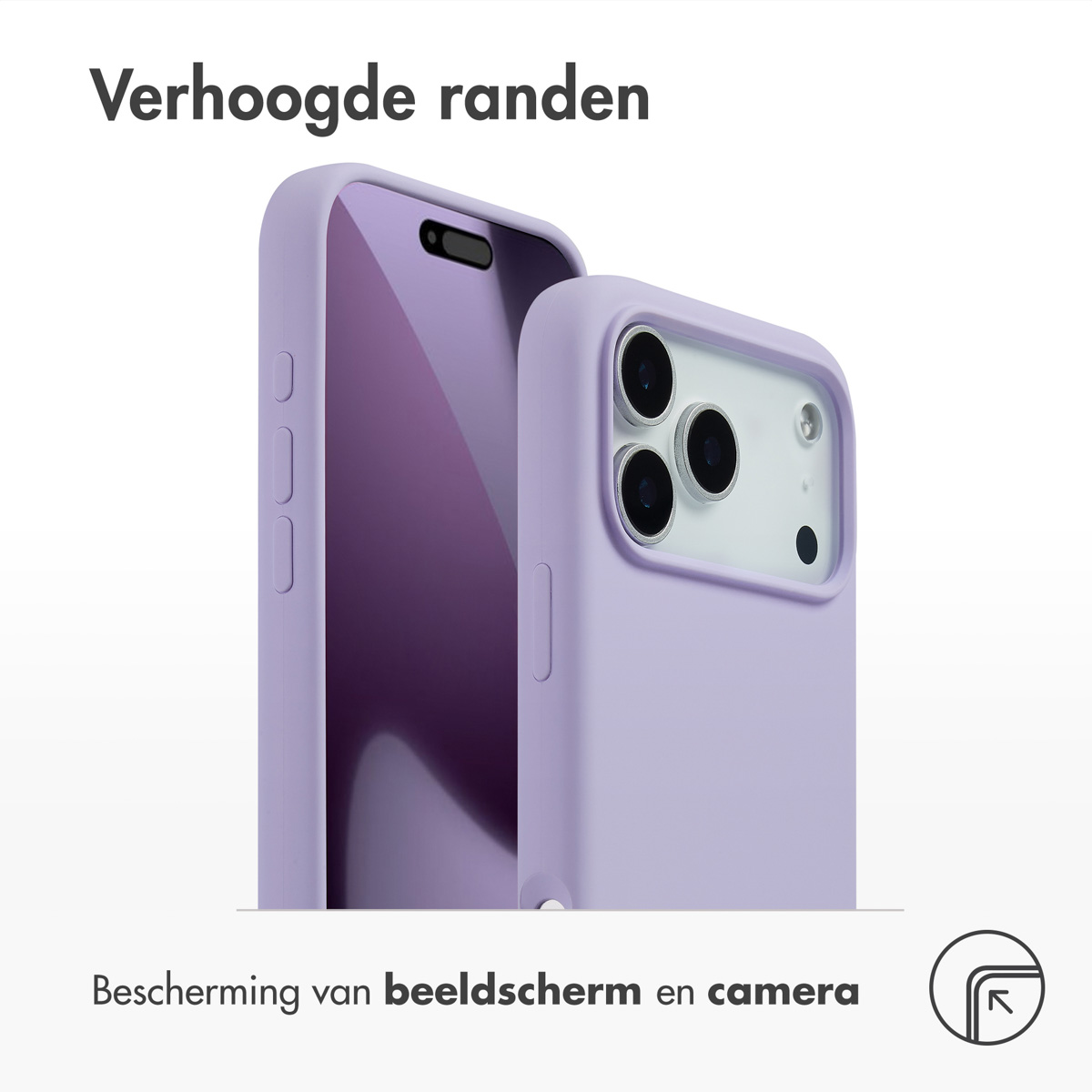 Accezz Liquid Silicone Backcover met MagSafe Apple iPhone 17 Pro Max - Paars - Afbeelding 2